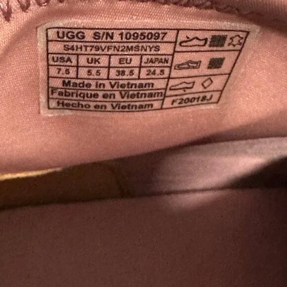 UGG Neutra Pink Neoprene Slip on Shoes Sneakers Size 7.5 - Picture 4 of 6